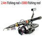Carbon Fiber Fishing Rod & Reel Combo 1.8-3.6m features