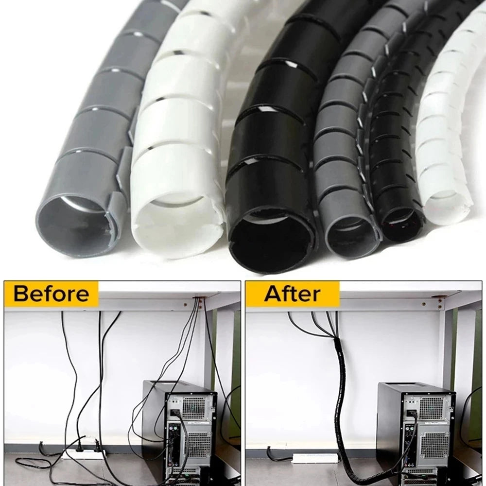 Flexible Spiral Cable Wire Protector 1M/2M - 10/16mm