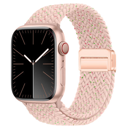 Geflochtenes Armband für Apple Watch 44mm 40mm 45mm 49mm 41mm 38mm Schnallenarmband iWatch Series SE 7 3 6 8 9 Ultra 2 Magnetisches Armband