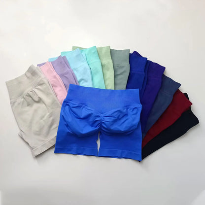 Women's 4.5" Biker Shorts | Scrunch Butt Seamless Yoga Gym Leggings