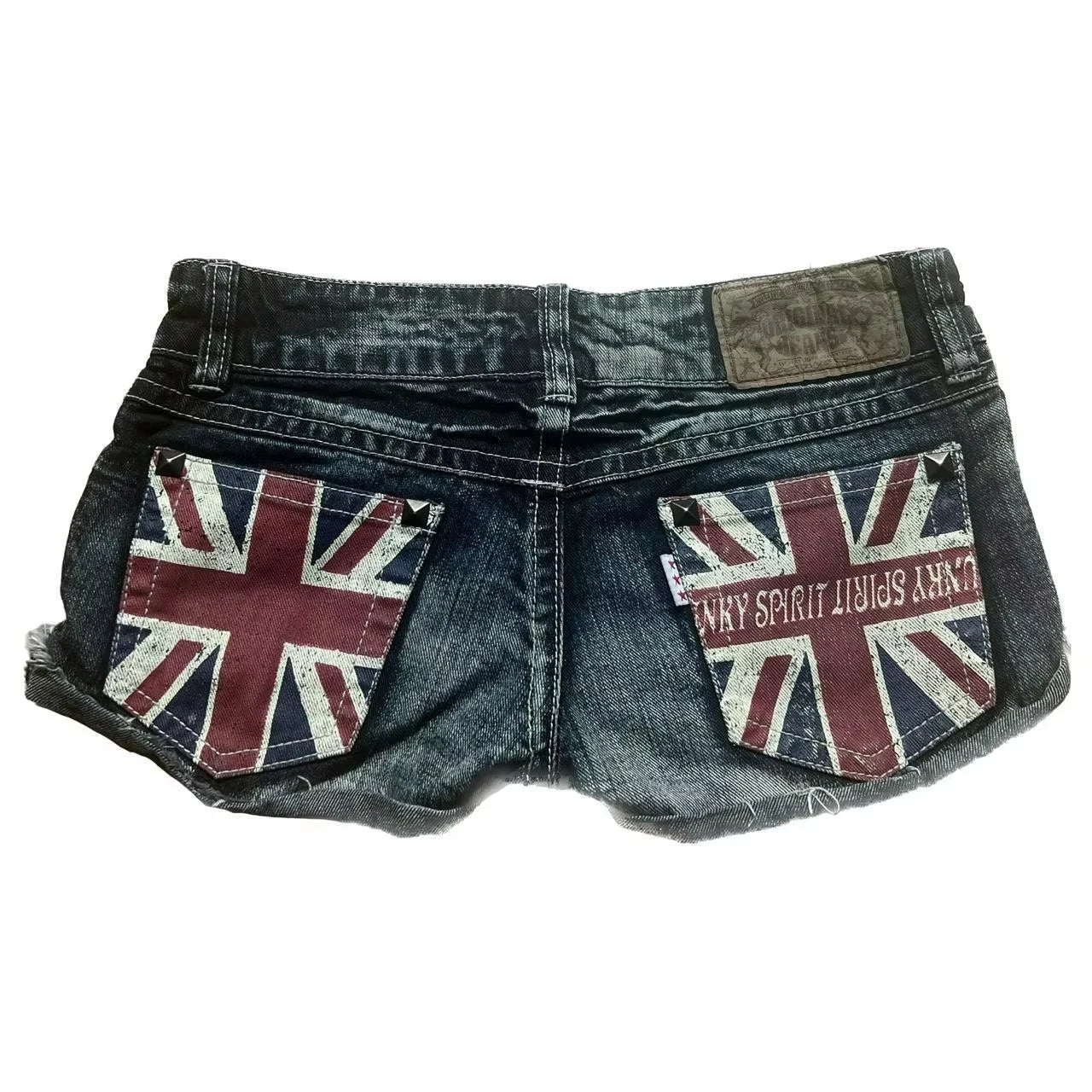 Amerikanische Retro Gothic Damen Denim Shorts Muster Stickerei Loose Unisex Shorts Y2K Printing Korean Casual Fashion Paar Shorts
