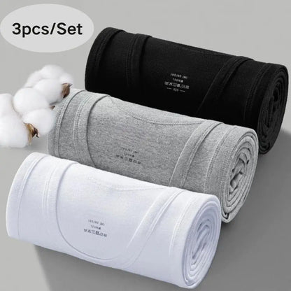 3er-Pack Baumwoll-Herren-Tanktops Ärmellose feste Muscle-Unterhemden Herrenbekleidung U-Ausschnitt Fitnessbekleidung Damen ärmelloses Shirt