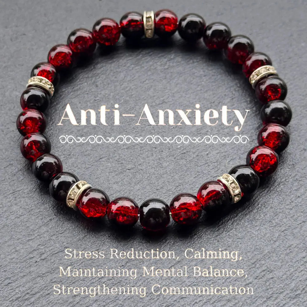 Anti-Angst-Armband im Bohème-Stil mit Perlen, Stressabbau, Beruhigung, Aufrechterhaltung des geistigen Gleichgewichts, Stärkung der Kommunikation