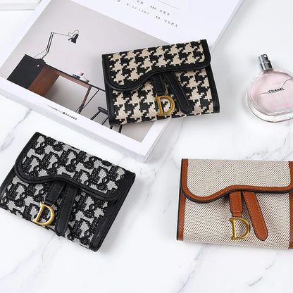 Vintage Style Women's Wallet New Model D-clip Coin Purse Multi-functional Large Capacity Trade Cross-border Coin Card Holder