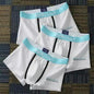 3Pcs Men's Cotton Boxer Briefs Breathable Printed M-3XL