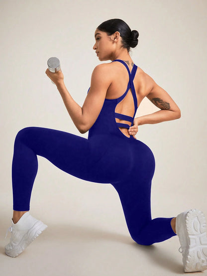 Nahtloser Shapewear-Body für Damen mit Bauchkontrolle, rückenfreier Body Shaper mit überkreuzten Trägern, Damenunterwäsche & Shapewear