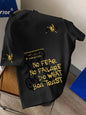 Modisches Herren Sommer personalized Teddybär Buchstaben Print bequemes und atmungsaktives Rundhals T-Shirt Outdoor Street Top