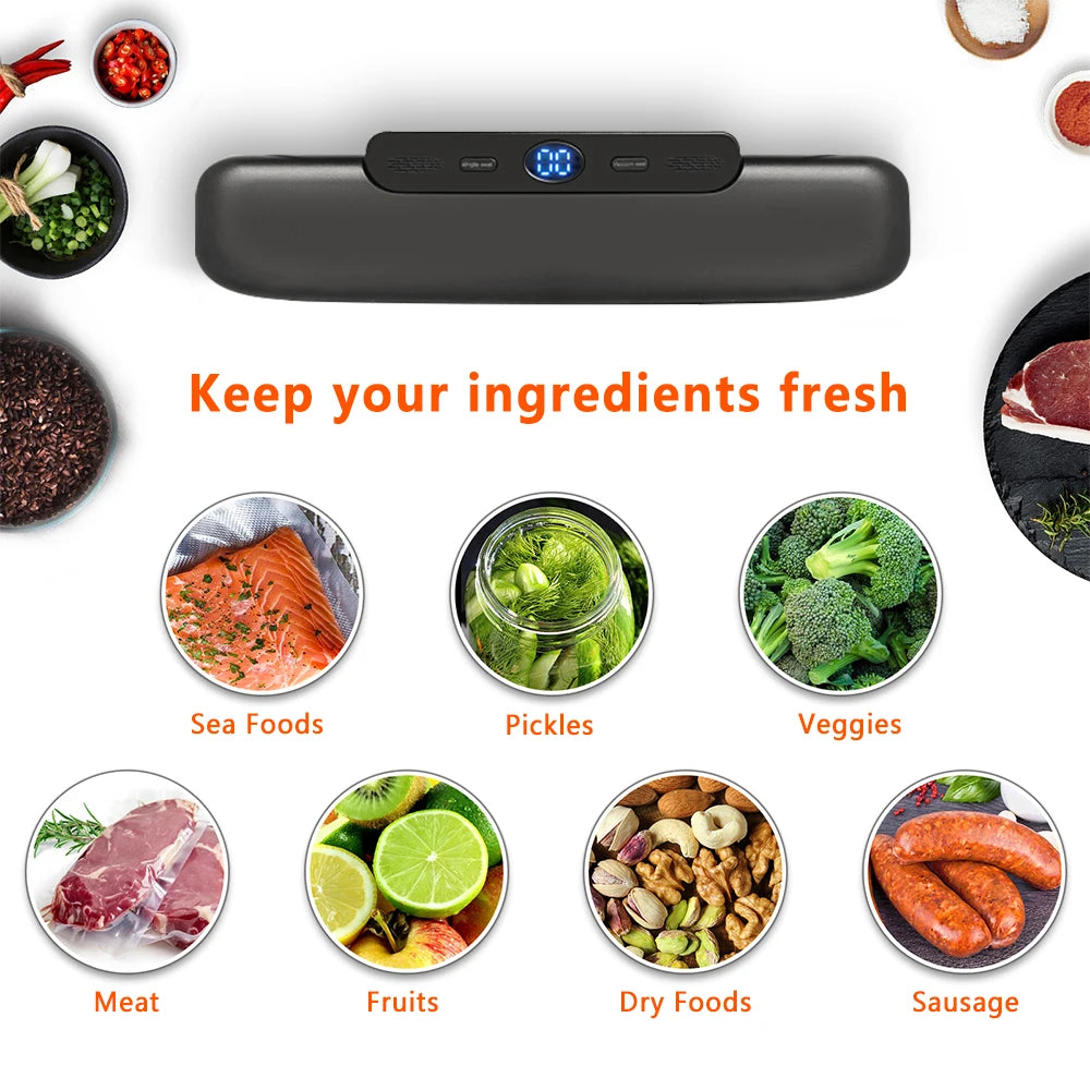 saengQ Vacuum Sealer Machine | Food Sealer with 10 Free Bags