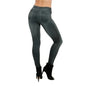 Thin Sexy High Waist Stretch Denim Leggings Women Butt Lift