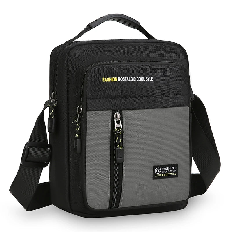 Men's Crossbody Bag – Large Capacity Multi-Pocket