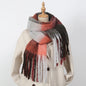 2025 Winter Thick Warm Scarf Women Cashmere Shawl and Wraps Pashmina Neckerchief Bufanda Female Rainbow Hairy Tessel Echarpe New