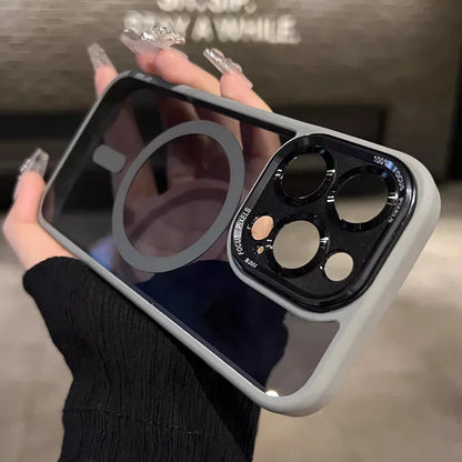 Magnetic Metal Lens Case – iPhone 11–17 Pro Max Plus