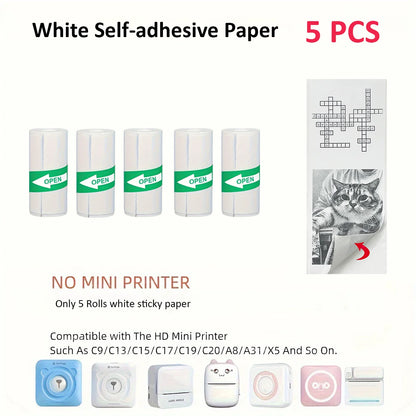 Thermal Mini Printer Portable Inkless Sticker Maker