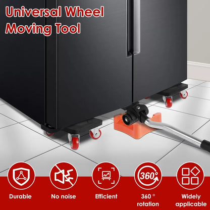 400KG Heavy Duty Furniture Mover Tool Set with Slides, Wheels, Roller Bar