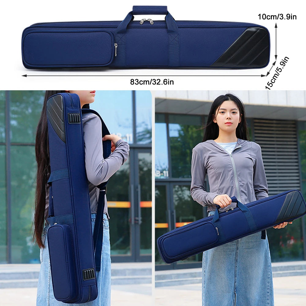 1 Stück neues kratzfestes Billardqueue-Etui, robustes Oxford-Stoff-Aufbewahrungstasche, leichte und bequeme Aufbewahrung für Sport-Billardqueues