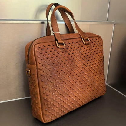 Herren Umhängetasche Mode Crazy Horse Leder Aktentasche Business Handtasche