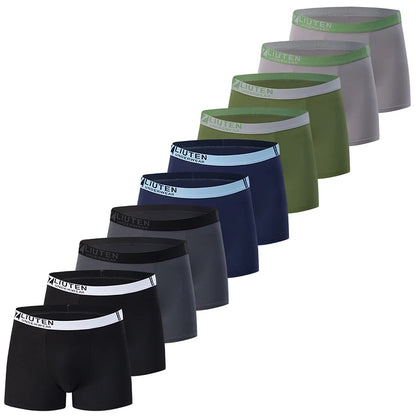 Set of men's boxer briefs in various colors with 'LUUTEN' branding on a white background.