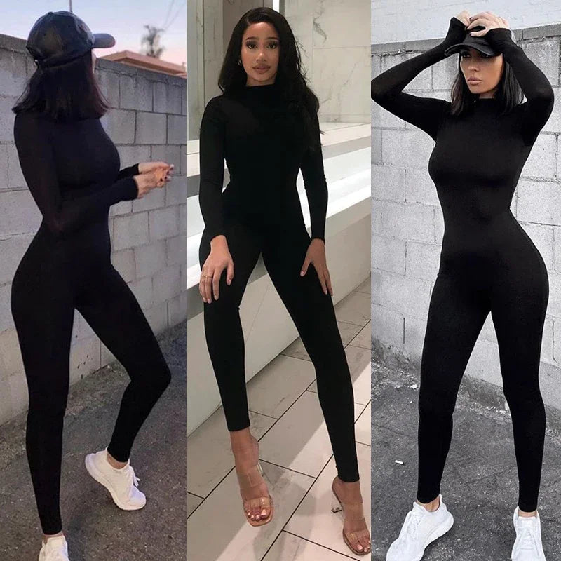 Langärmeliger Skianzug | Slim Fit Sportlicher Damen-Einteiler