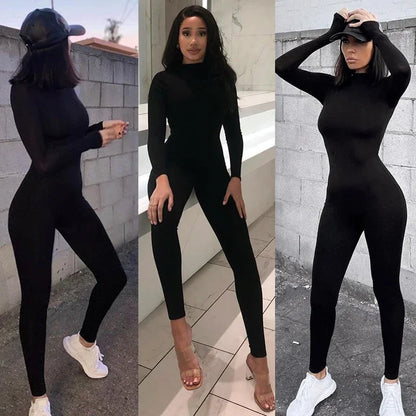 Langärmeliger Skianzug | Slim Fit Sportlicher Damen-Einteiler