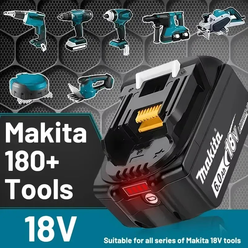 Makita Original Lithium ion Rechargeable Battery 18V 6000mAh 18v Replacement Batteries BL1860 BL1830 BL1850 BL1860B