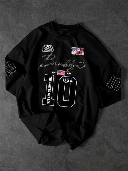 2025 Sommer Herren T-Shirt Lässiges sportliches atmungsaktives leichtes Digitaldruck Herren T-Shirt