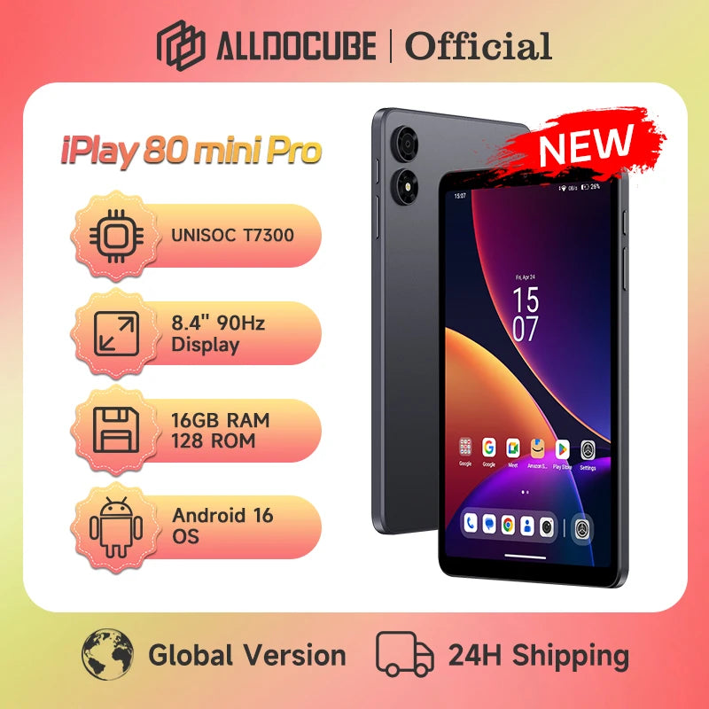 IPlay 80 mini Pro Tablet 8.4' 16GB 8GB+8GB RAM 128GB ROM 4G LTE Tablet