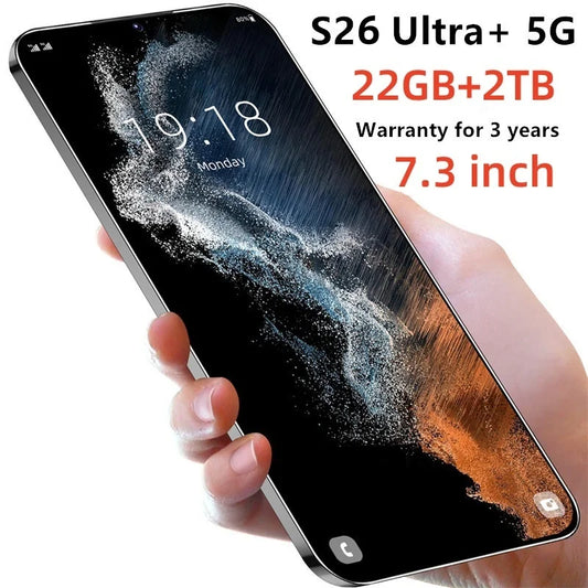 2026 HOT Pad Tablet PC 7.3 inch HD 4K SMS 26 ultra Android 13 22GB+2TB 7800mAh Battery 4G 5G Dual Sim Card WiFi GPS Google Tab