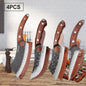 Professional Kitchen Forged Knife BBQ Cooking Chef Knives Wooden Handle Meat Cleaver Fruit Cutter Boning Knife Kitchen Supplies