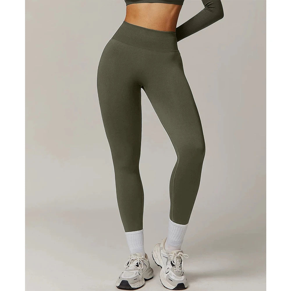 TKITK Women's High Waist Yoga Leggings Seamless High Stretchy Butt Lifting Breathable Sports Pants for Women Gym Leggings