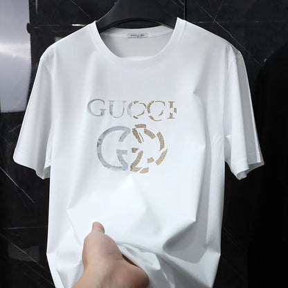 2025 neue heiße Sommer Luxusmarke Designer-Druck Amerikanischer Stil Kurzarm Premium Baumwolle Unisex T-Shirt High End Mode