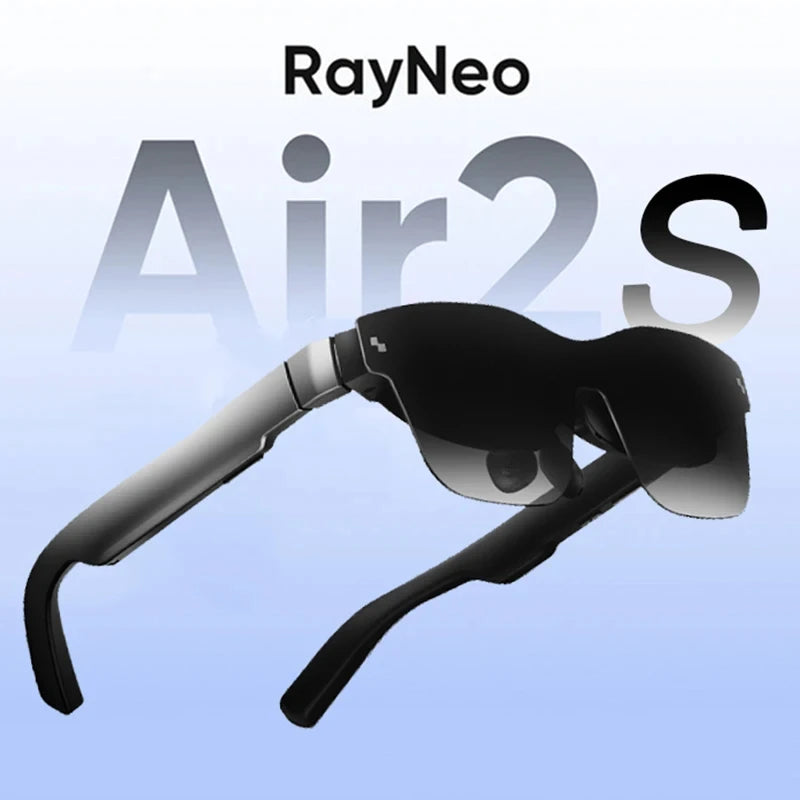 RayNeo Air2S sunglasses on a light blue background