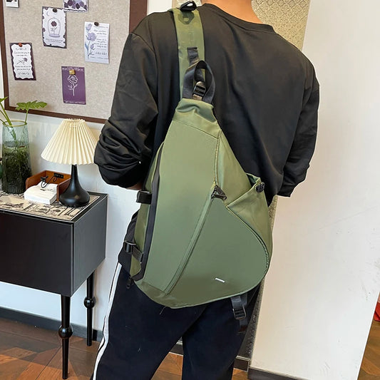 Men's Sling Bag Large Capacity Nylon Crossbody Shoulder Bag