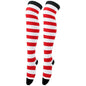 Long Socks Womens Over Above Knee Striped Thigh High Stockings Polka Dot Ladies Black White Pink Cosplay Lolita Harajuku Y2k