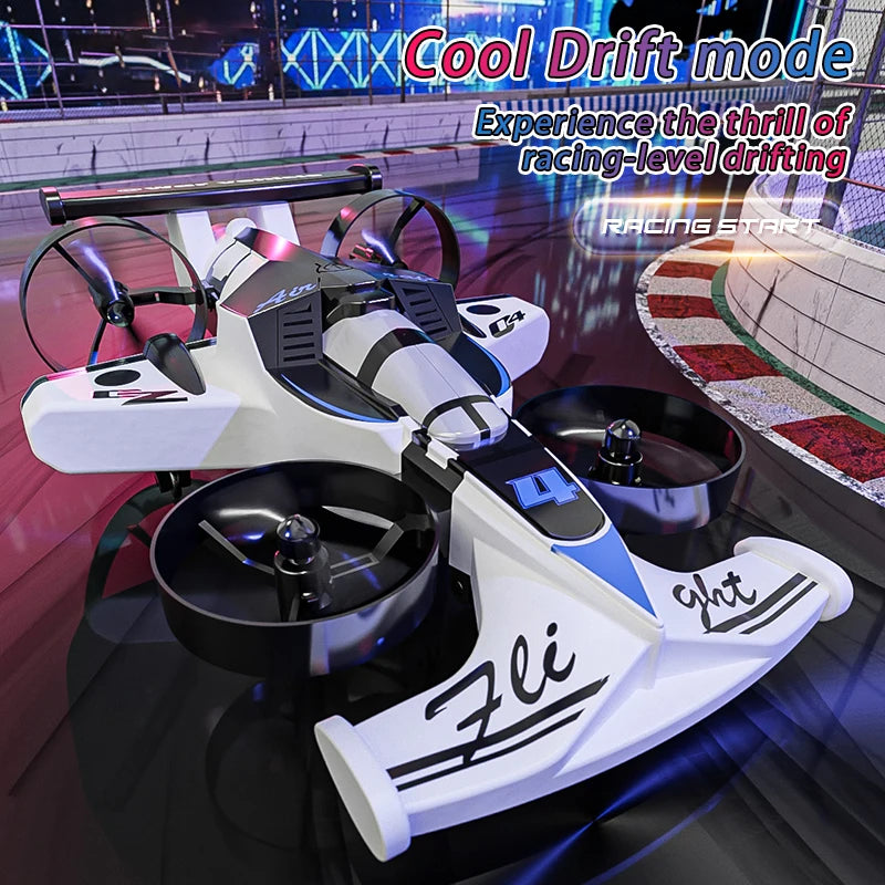 CZ04 2-IN-1 Land Air Dual RC Quadcopter & RC Drift Car 2.4G Remote Control Airplane 360 Rotation Headless Mode Electric Aircraft