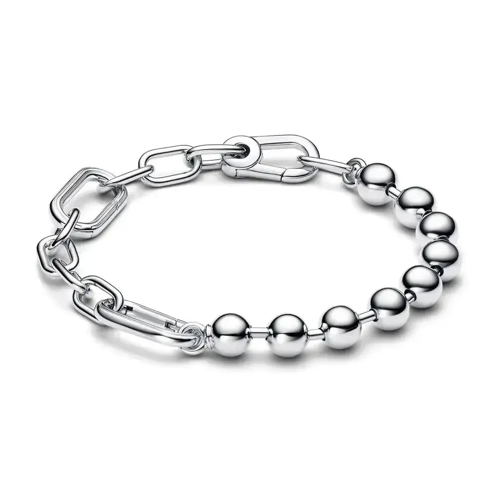 2025 New 925 Sterling Silver Classic Fashion Pearl Link Bracelet Splicing Chain High Jewelry Accessory for Mother's Day