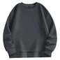 Trendiges vielseitiges Sweatshirt Herren einfarbig Herbst und Winter heiß begehrt schlicht und bequem Unisex Rundhals-Sweatshirt