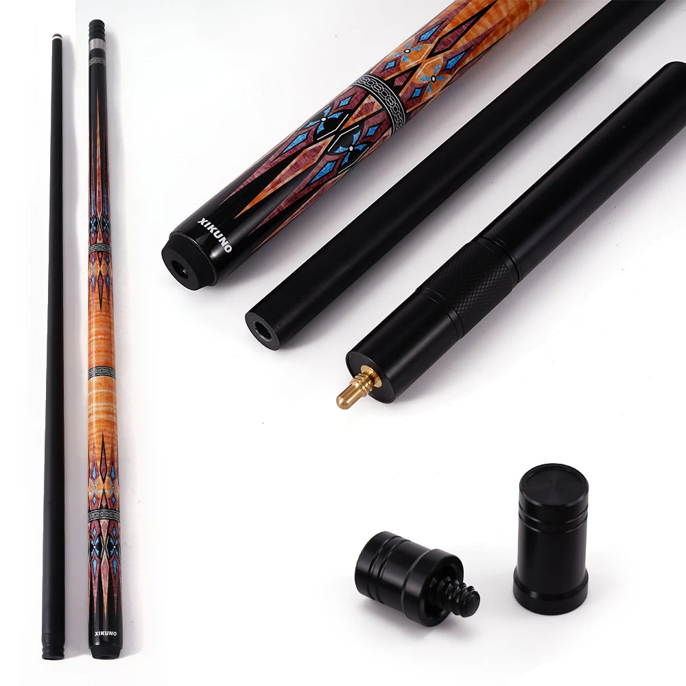 Carbon Fiber Billiard Cue 58-inch 11.5mm/1/2 Split 12.5mm American