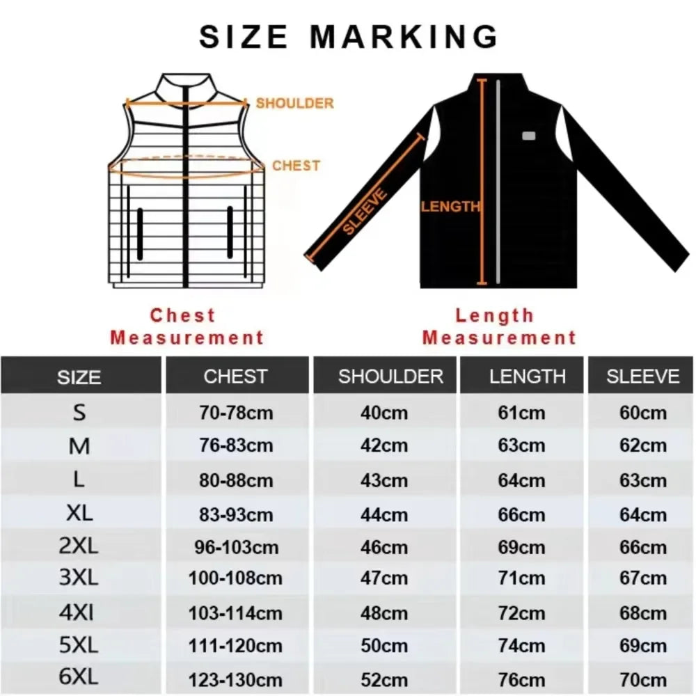 Neue beheizte Jacke Herren Damen Mäntel 9/21 Zonen USB selbstbeheizte Kleidung Winter Ski Camping beheizte Daunenjacke mit abnehmbarer Kapuze