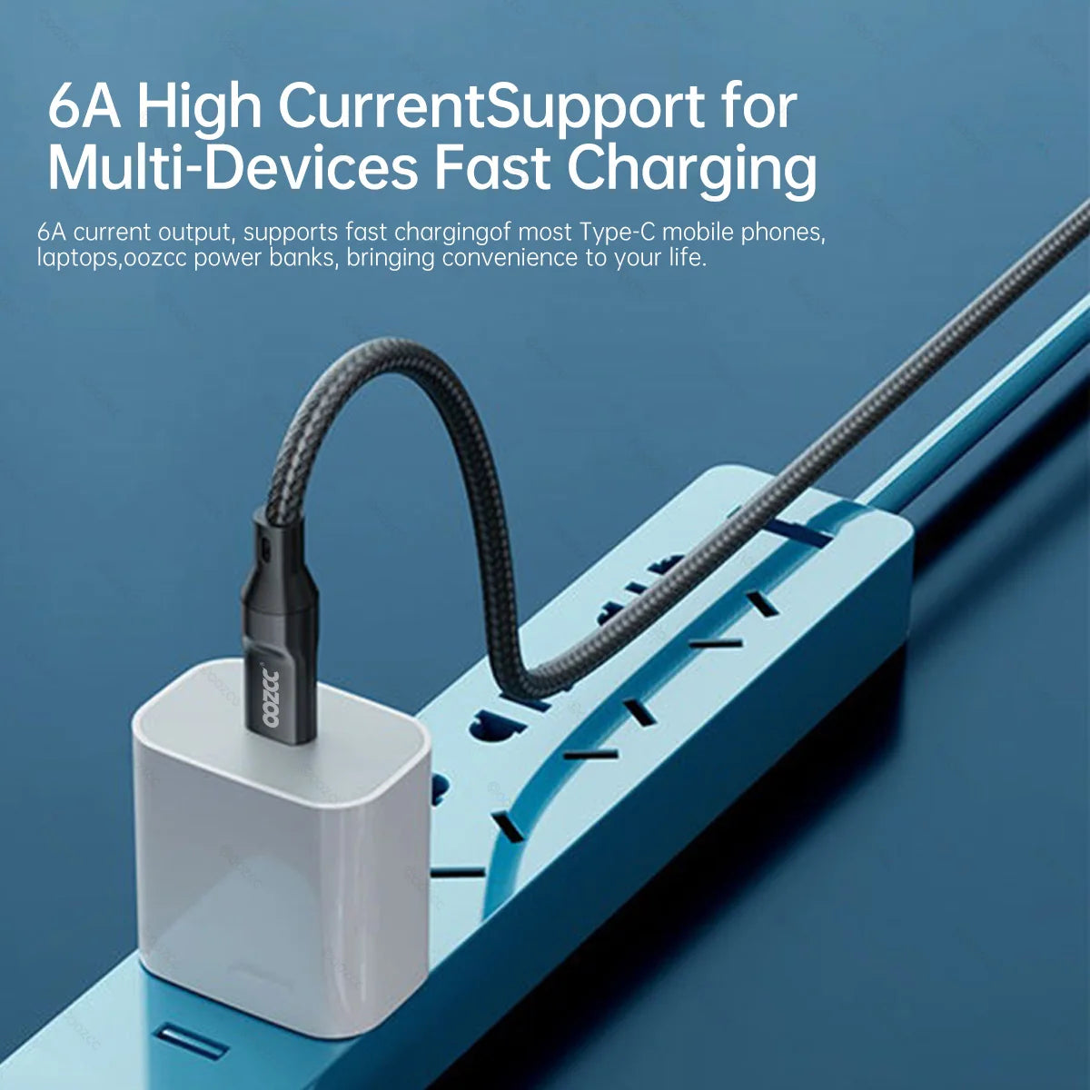 OOZCC LCD-Wattanzeige-Kabel, max. 120 W Super-Schnelllade-USB-C-Kabel Datenübertragung, USB A auf Lightning für iPhone 14 Pro
