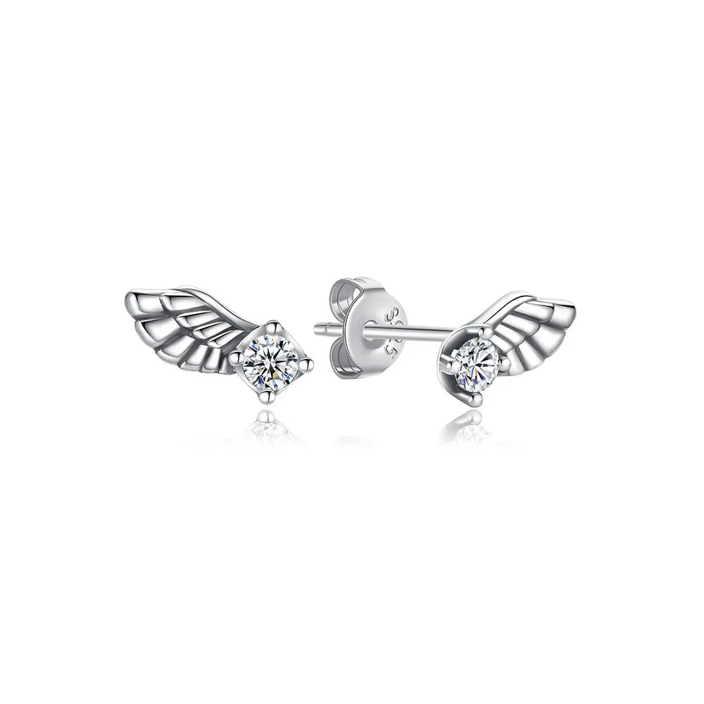 Original 925 Sterling Silber Ohrringe 2025 Stecker Creolen Kristall Ohrringe für Damen Roségold Krone Herz Unendlichkeit Biene Ohrring Schmuck