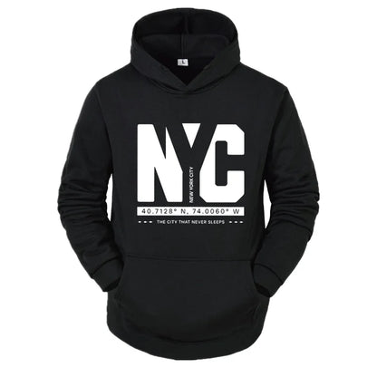 New Autumn And Winter Men's Casual Fashionable Comfortable Letter Printed Long Sleeved Hooded Versatile Sportswear Pullover