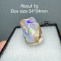 Ethiopia Opal Gem Mineral Specimen – 34x34mm Box