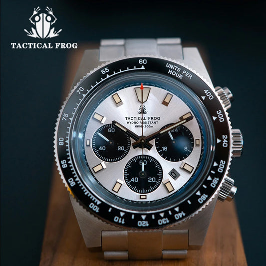 Tactical Frog 41mm Solar Quartz Chronograph Sapphire Watch