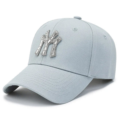 Rhinestone Baseball Cap | Women's Casual Sunshade Hat
