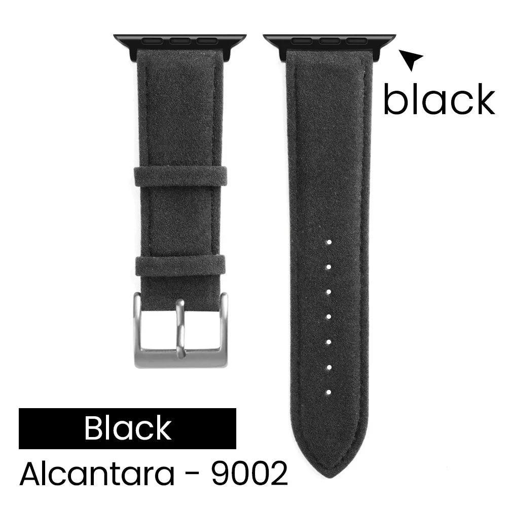 YMW Alcantara Apple Watch Band - Suede Leather Strap