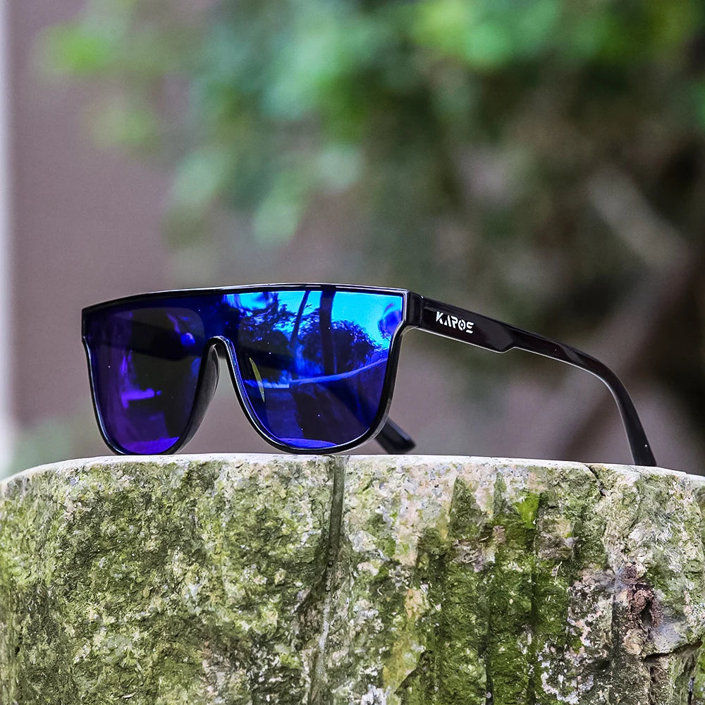 KAROS Polarized Oversized Fashion Sunglasses Men Women Outdoor Large Frame Sports Goggle Beach Sun Glasses Polarized UV400 Eyew