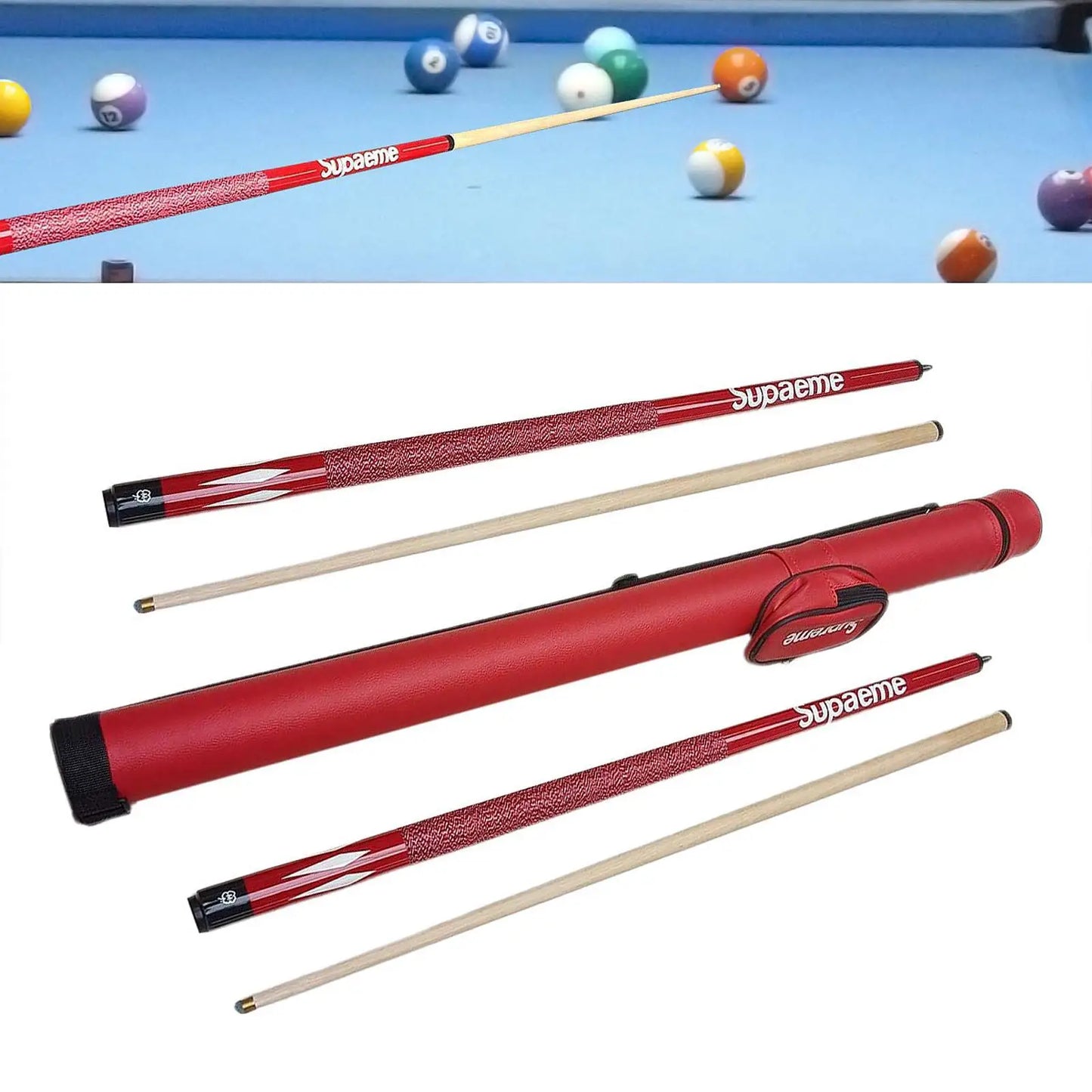 Pool Cue Two Sections Pool Stick for Billiard Players Adults Competition