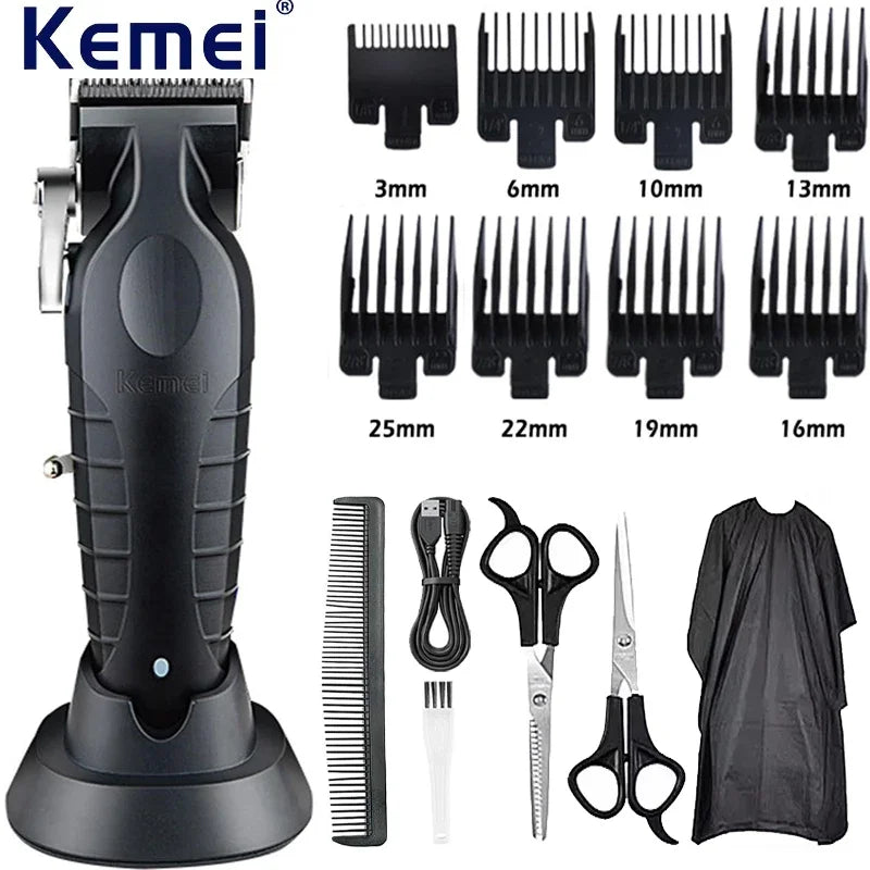 Kemei Professional Haarschneider-Set Elektrorasierer Herren-Haarschneidemaschine Haarschneider-Set für Herren Elektrischer Trimmer