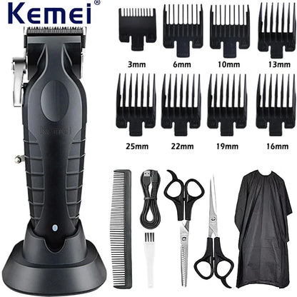 Kemei Professional Haarschneider-Set Elektrorasierer Herren-Haarschneidemaschine Haarschneider-Set für Herren Elektrischer Trimmer