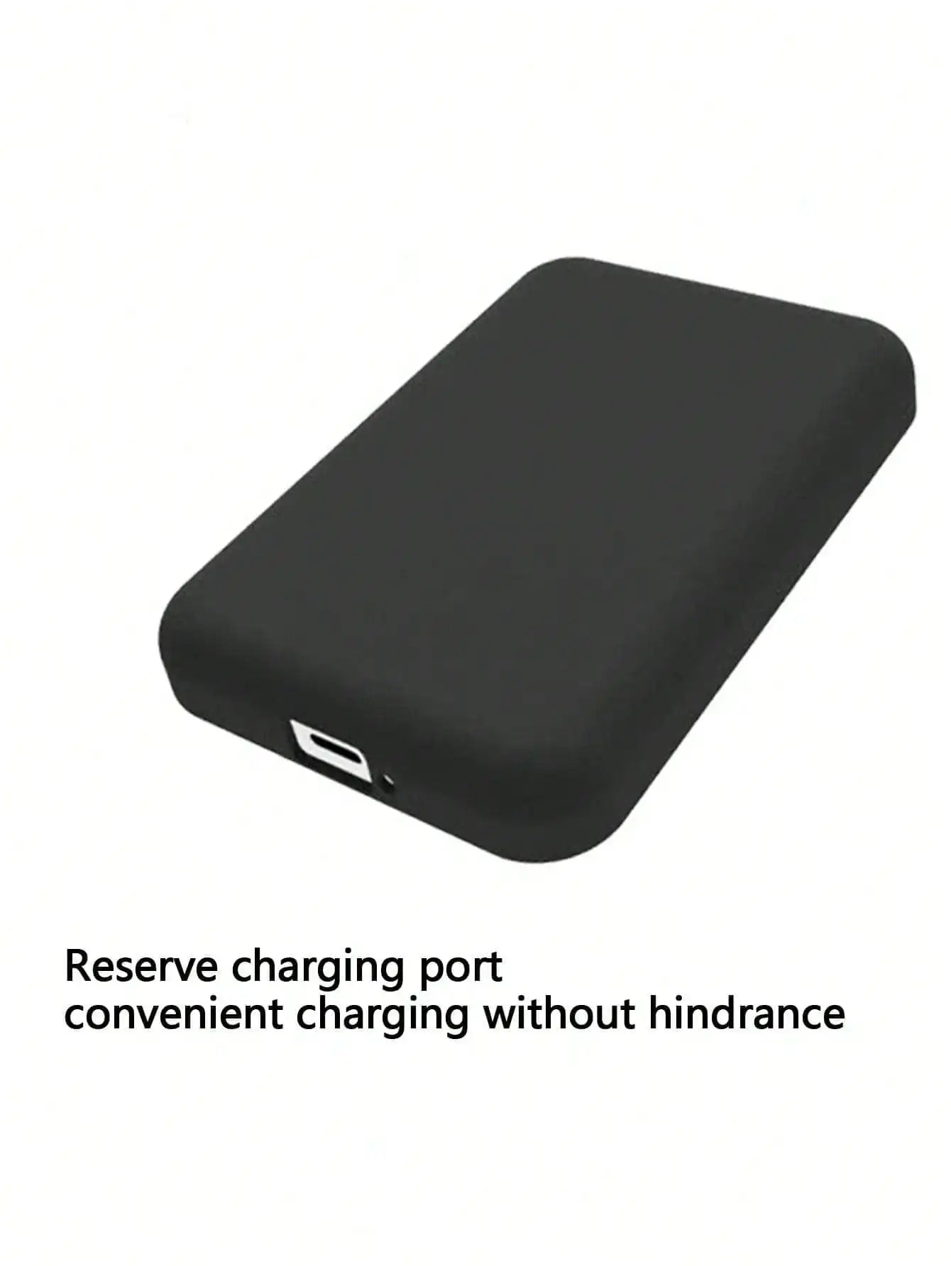Black TPU Protective Case for Apple MagSafe Wireless Power Bank